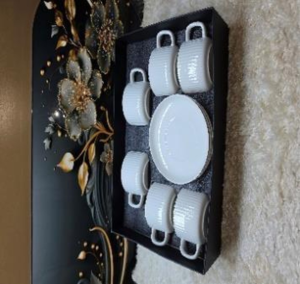 [670690000529] Ceramic Cup Set with saucer