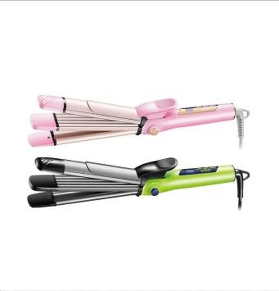 [670690000592] 3 in 1 Hair Curler and Straightener