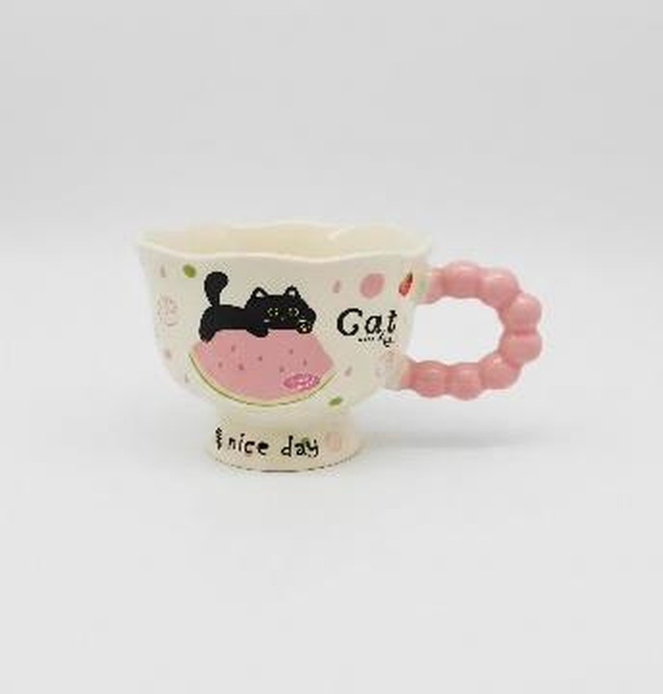[670690000613] Lucky Niceday Cat Ceramic Cup