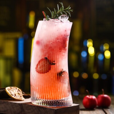 [JIMEC 55-17] Curved Glass Cup 480ml