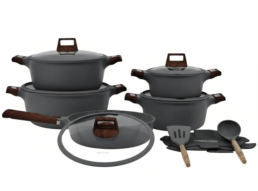 [670690000742] 15Pcs Cookware Set