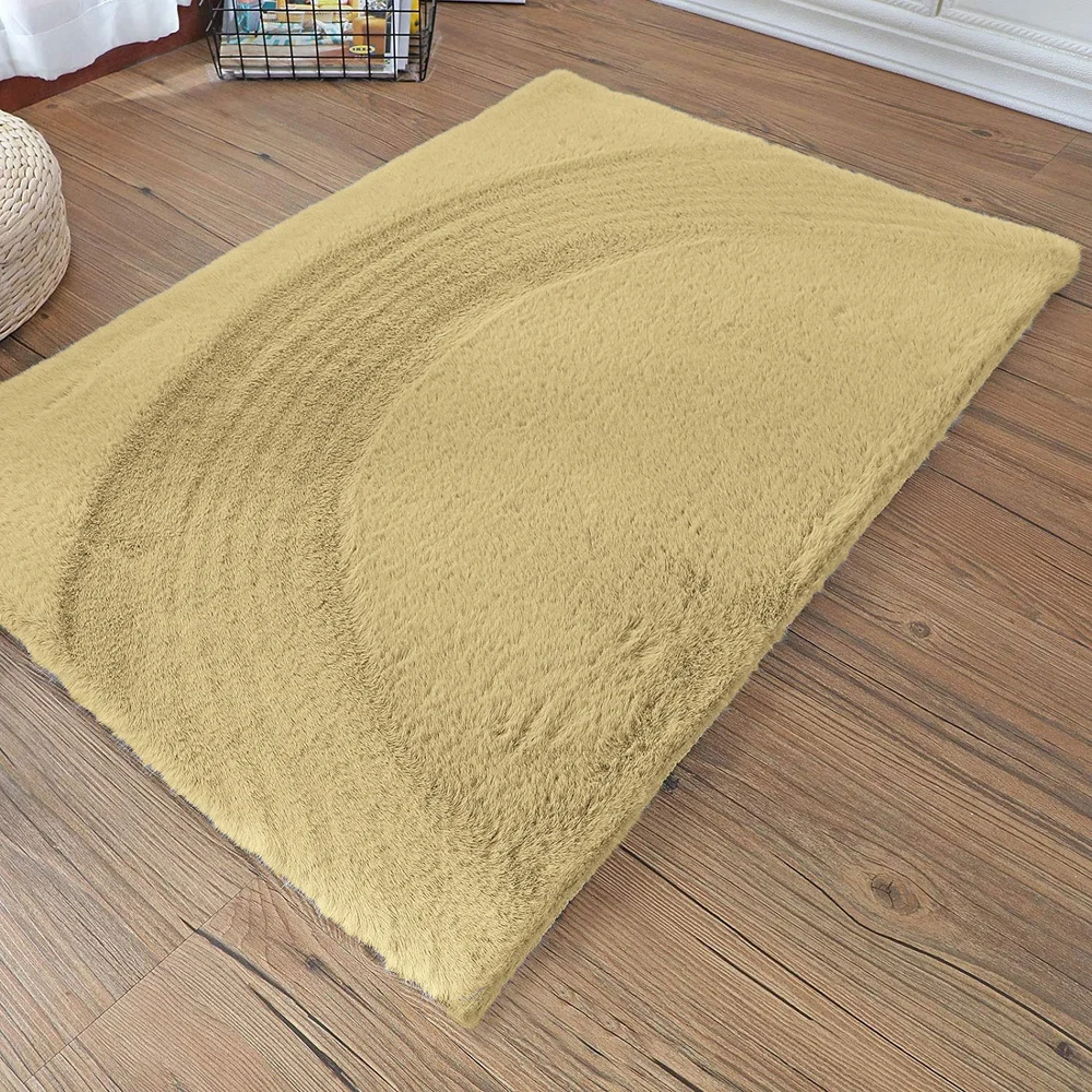 Rabbit fur doormat 69*90cm