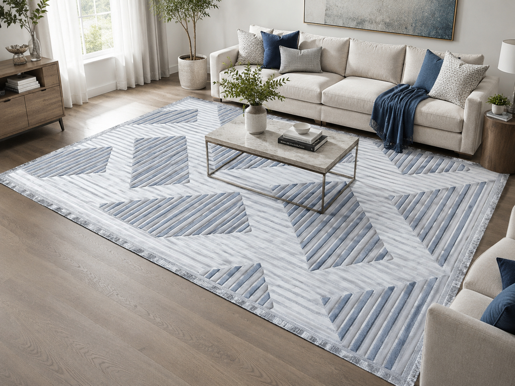 bohemian carpet grey 6 by 8