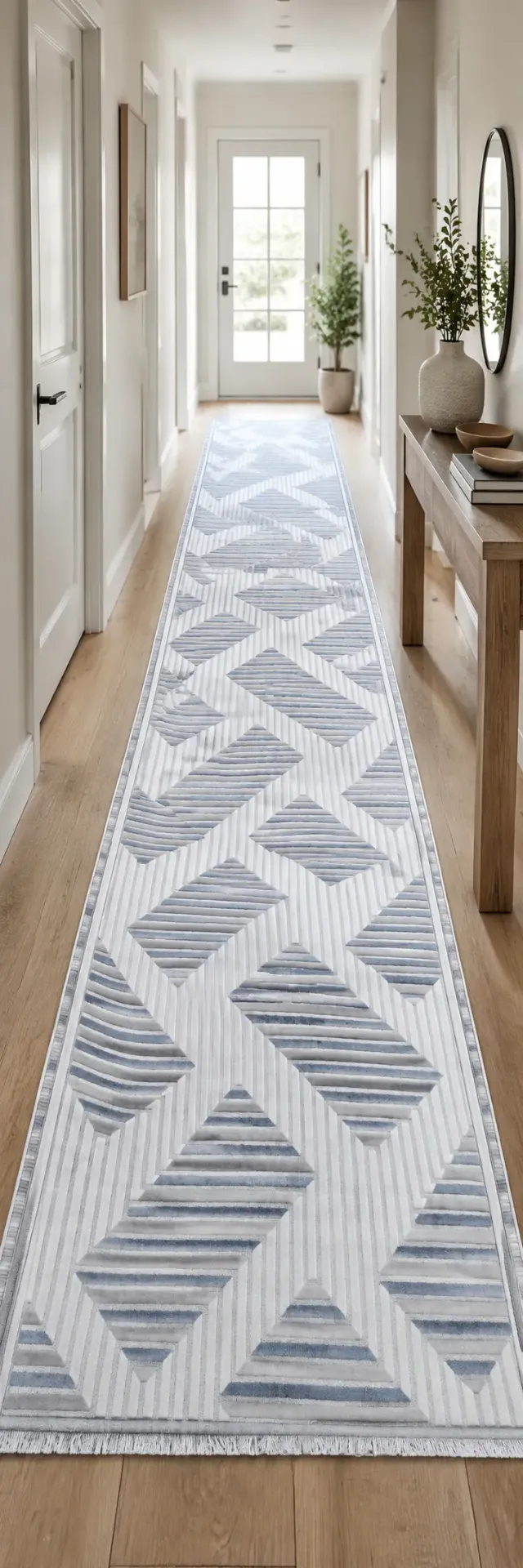 bohemian runner grey 80 by 300
