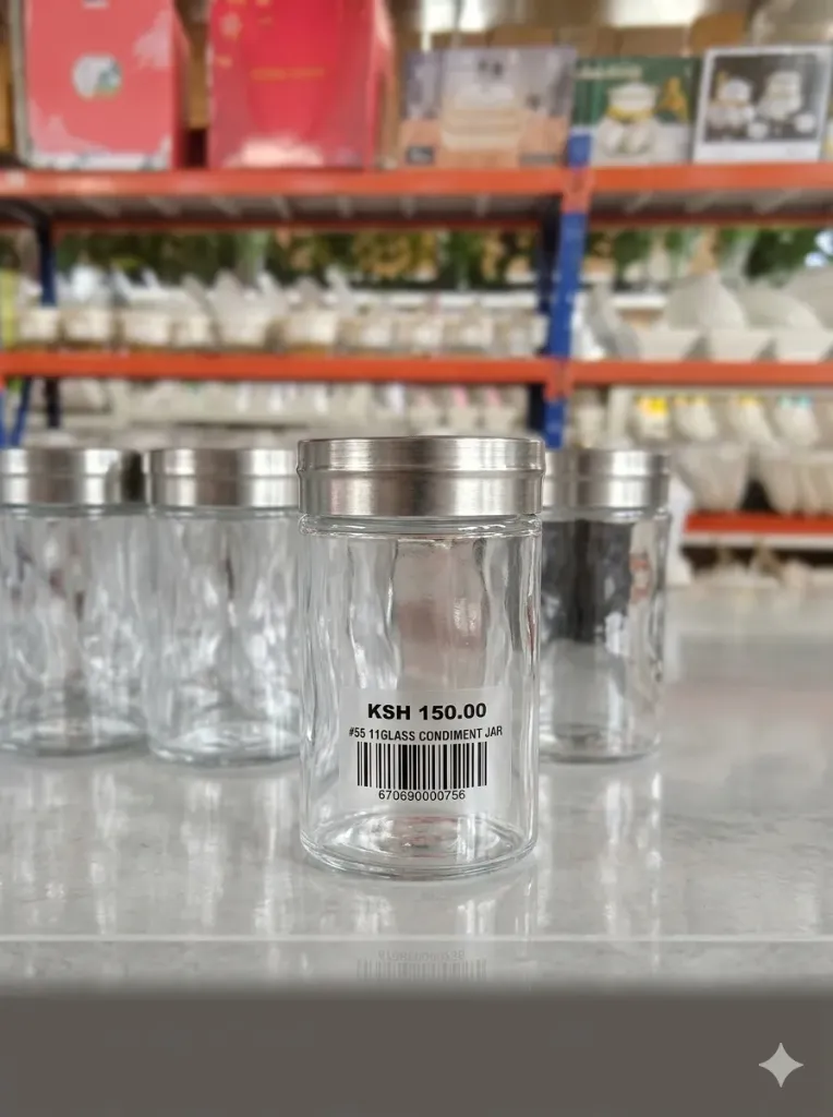 Glass salt shaker