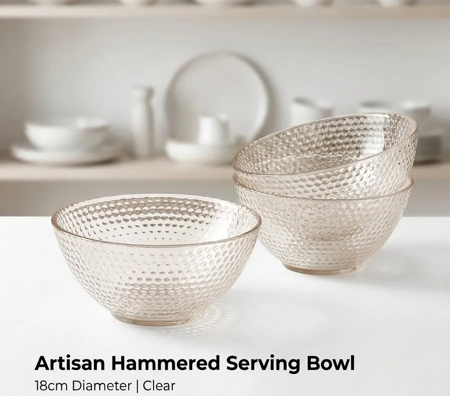 Plastic serving bowl