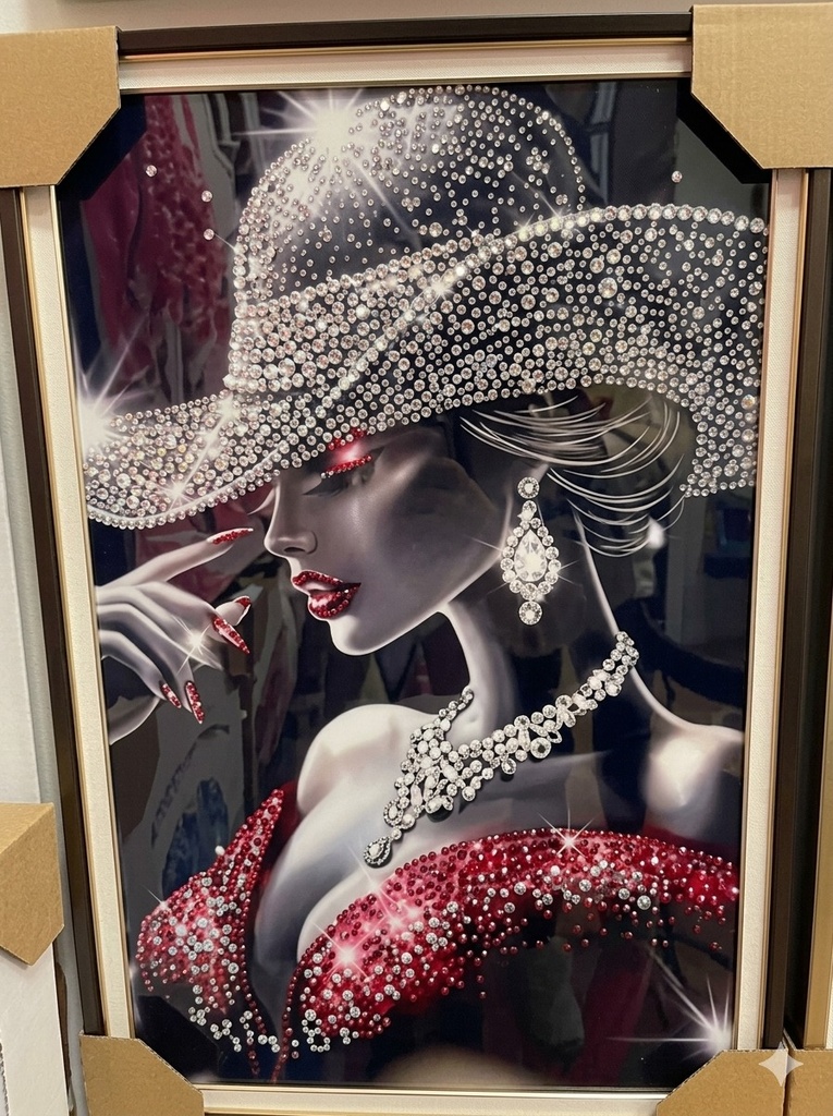 Glamour Rhinestone Portrait Wall Art (40*60)