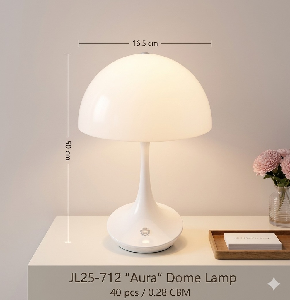 Panthella-style mushroom table lamp (16.5*16.5*50)