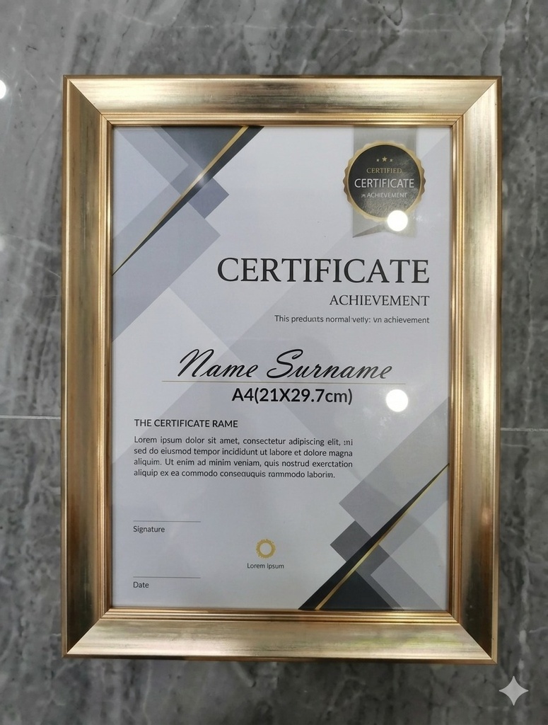 office wall layout  for displaying multiple awards