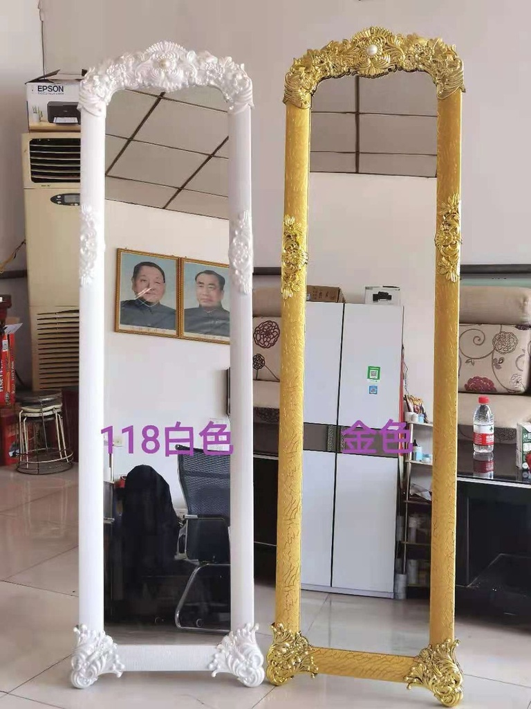 European Style Ornate Full Length Mirror Model (36*146cm)